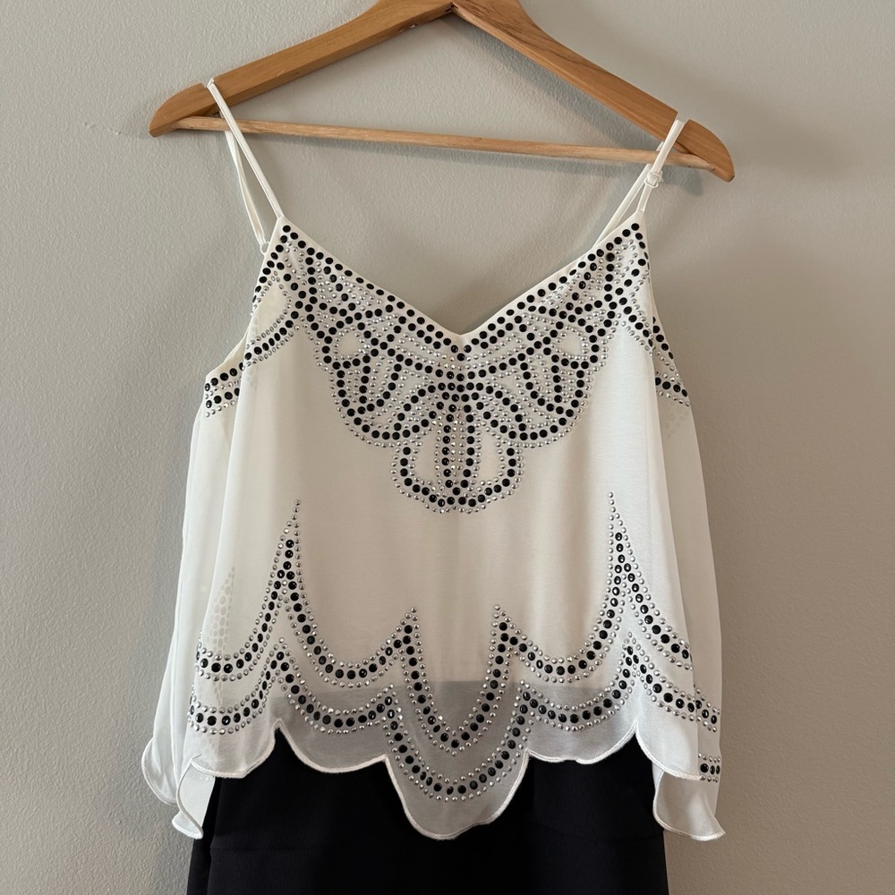 Ruby Rox Black and White Embellished Dress - Picture 5 of 10
